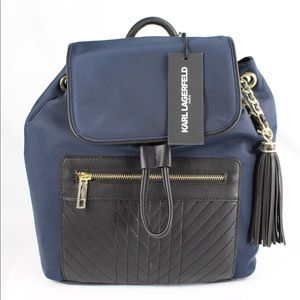 Karl Lagerfeld Paris backpack tassel